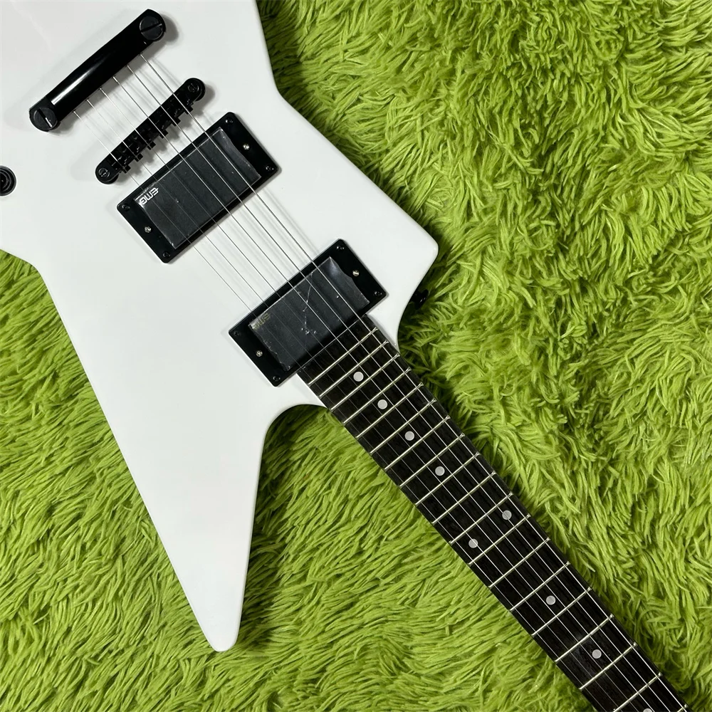 White Goose Electric Guitar BlackHardware 22 Frets guitars Mahogany body guitarra Rosewood  Fingerboard electric guitars