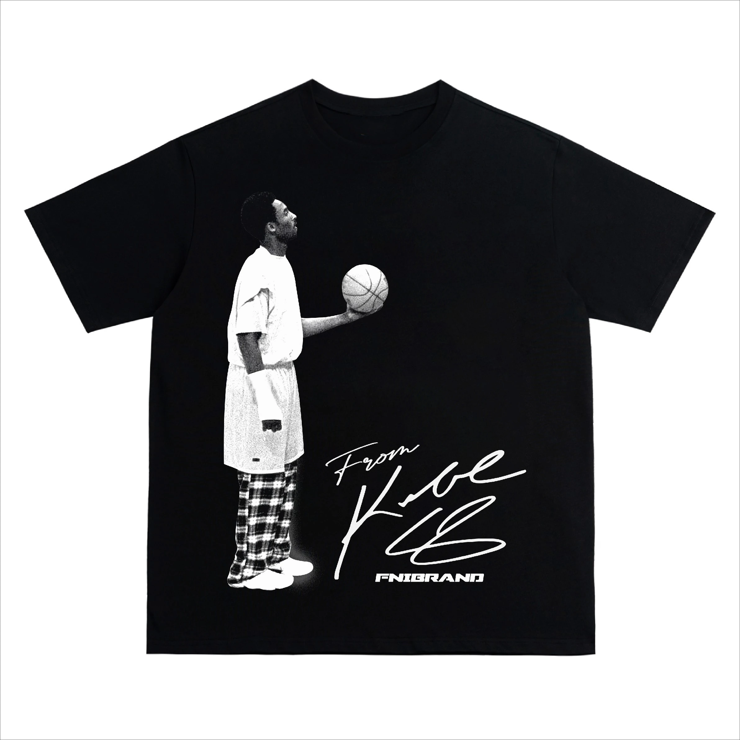 Summer Cotton T-shirt Street Wear Basketball Kobe Bryant Graphic Print Loose T-shirt Top Men's T-shirt for Both Men and Women