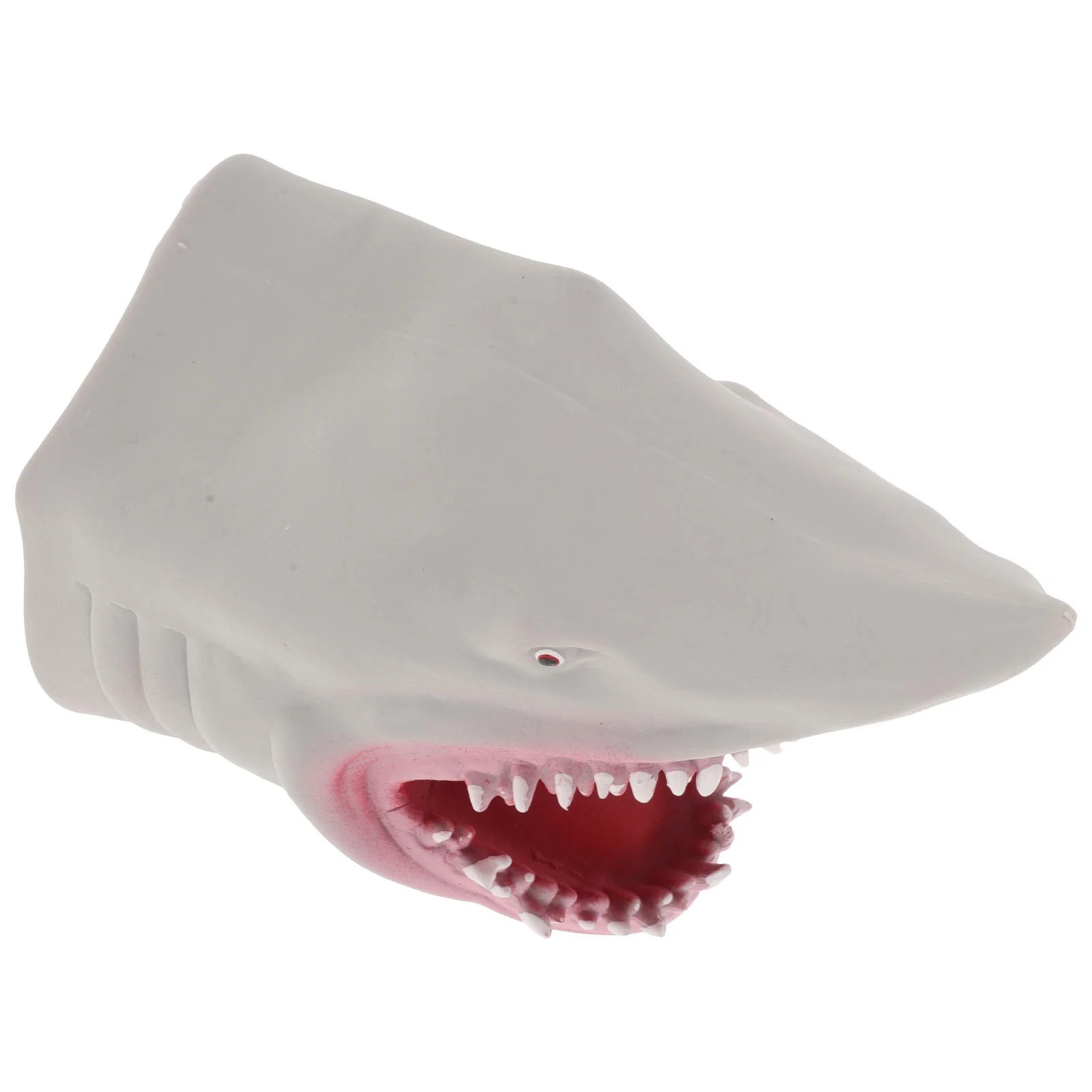 

Soft Rubber Animal Parent-child Toys for Kids Realistic Shark Hand Puppets 135*7*7cm Story Telling