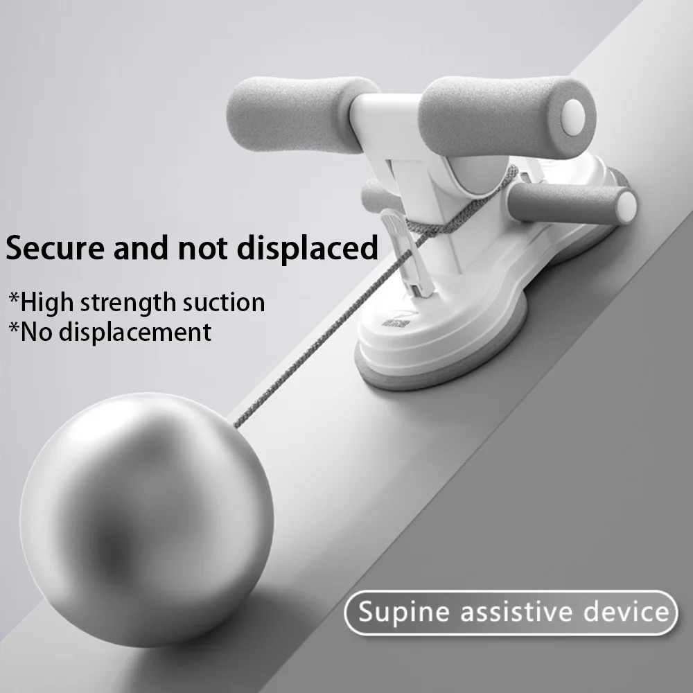 Draagbare sit-up trainingsapparatuur met 2 sterke zuignappen en verstelbare voethouders, Abs Master Assistant-apparaat voor thuis ﻿