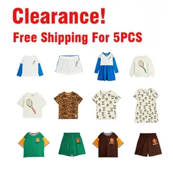 Clearance MR Basketball 2024 Kids Clothes Children's T Shirts Shorts New Summer Boys Children's Clothi Girls Short Sleeve Tee