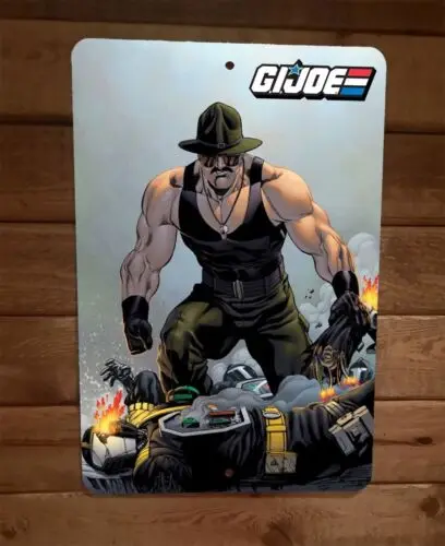 1 pcs,Sergeant Sgt Slaughter 8x12 Metal Wall Sign GI Joe Poster