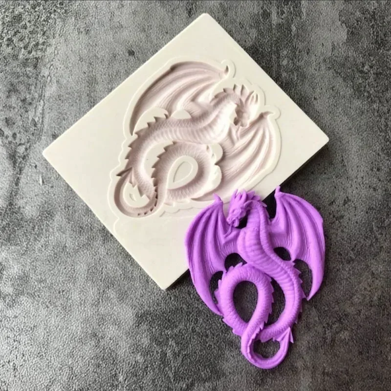 Diy Molds Dragon Shape Silicone Resin Molds Pastry Fondant Mould Wedding Cake Decor Tools Kitchen Baking Accessories Supplies