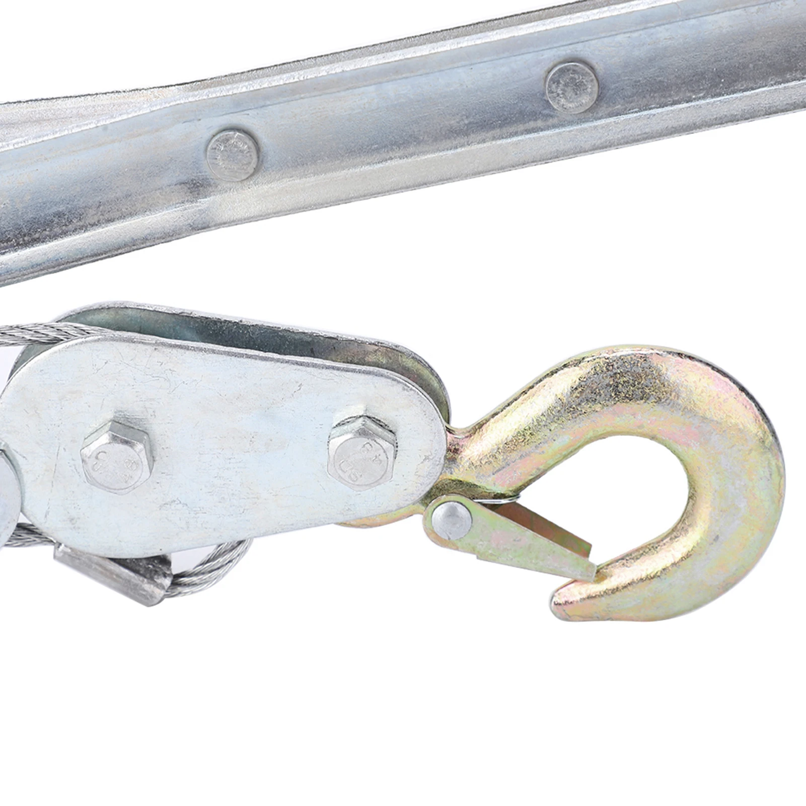 Wire Power Puller 2T Wire Rope Hand Power Puller Tighten Tool Mini Tightener Double Hook Lifting Tool Heavy Duty Power Puller