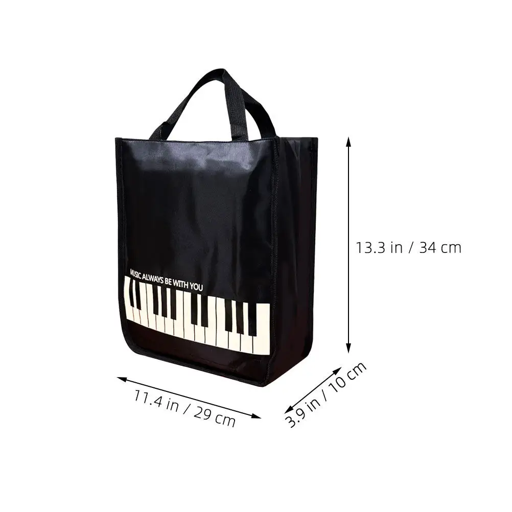 Premium Sheet Music Storage Bag Handheld Large Capacity Tote for Piano Violin Guitar Ukulele Scores Music Fashion
