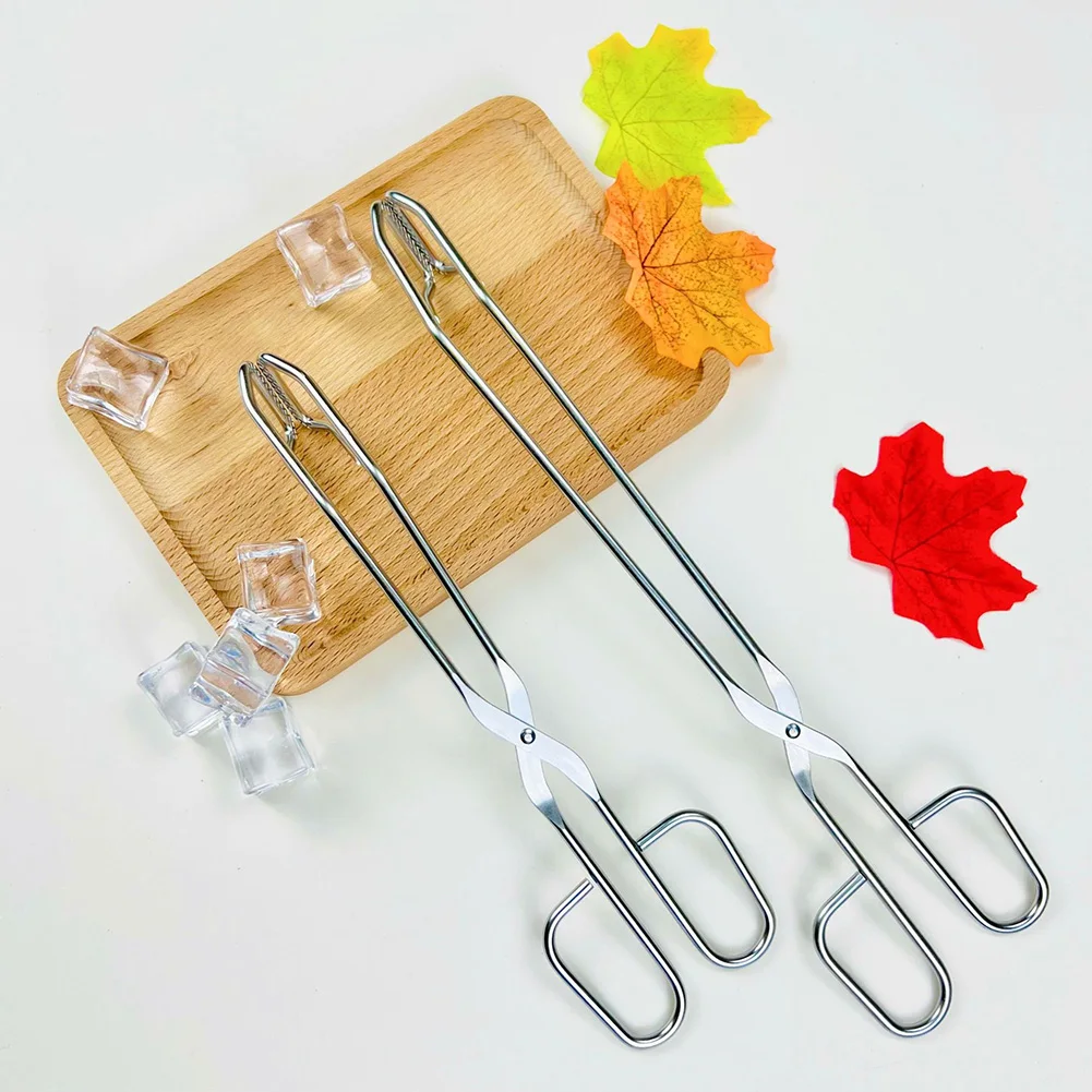 Stainless Steel Food Clip,Outdoor Barbecue Clip Long Grilling Tongs For Turning Food For Indoor Outdoor,Multipurpose Baking Tool