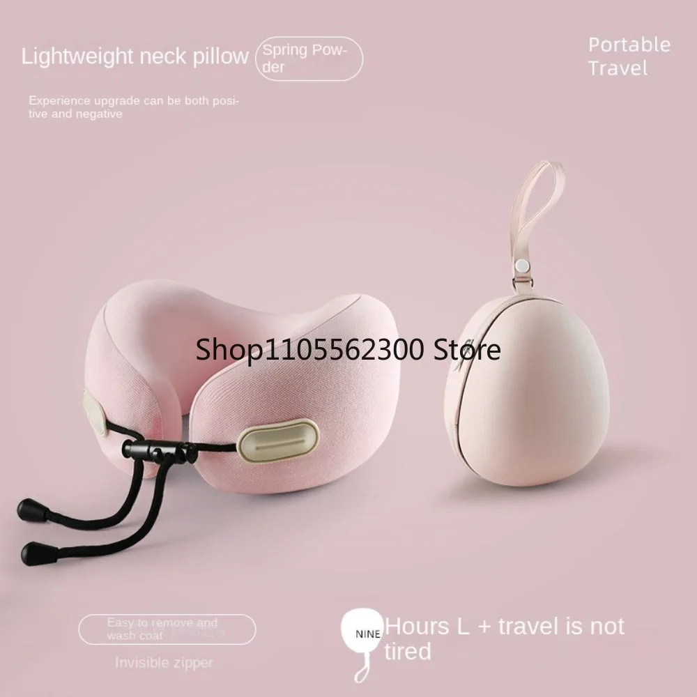Ergonomic U-shaped Travel Pillow Slow Rebound Head Support Neck Cushion Comfortable Foldable Office Nap Pillow Business Trip
