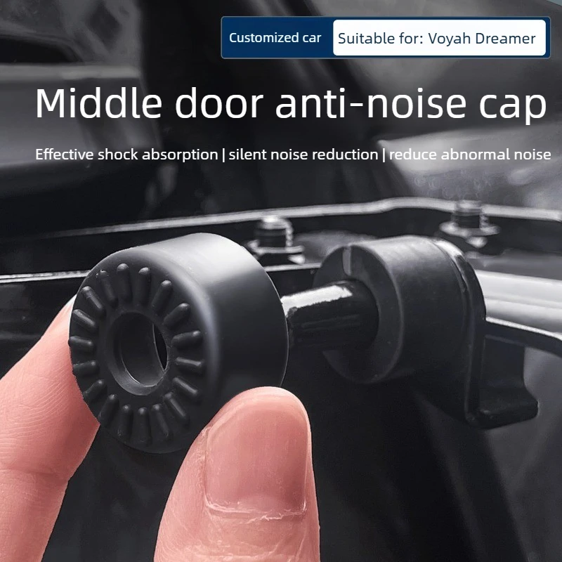 For 2022-2026 VOYAH Dreamer/Dream Middle Door Shock Absorber Ring Electric Sliding Door Anti-rattle Seal Silicone Buffer