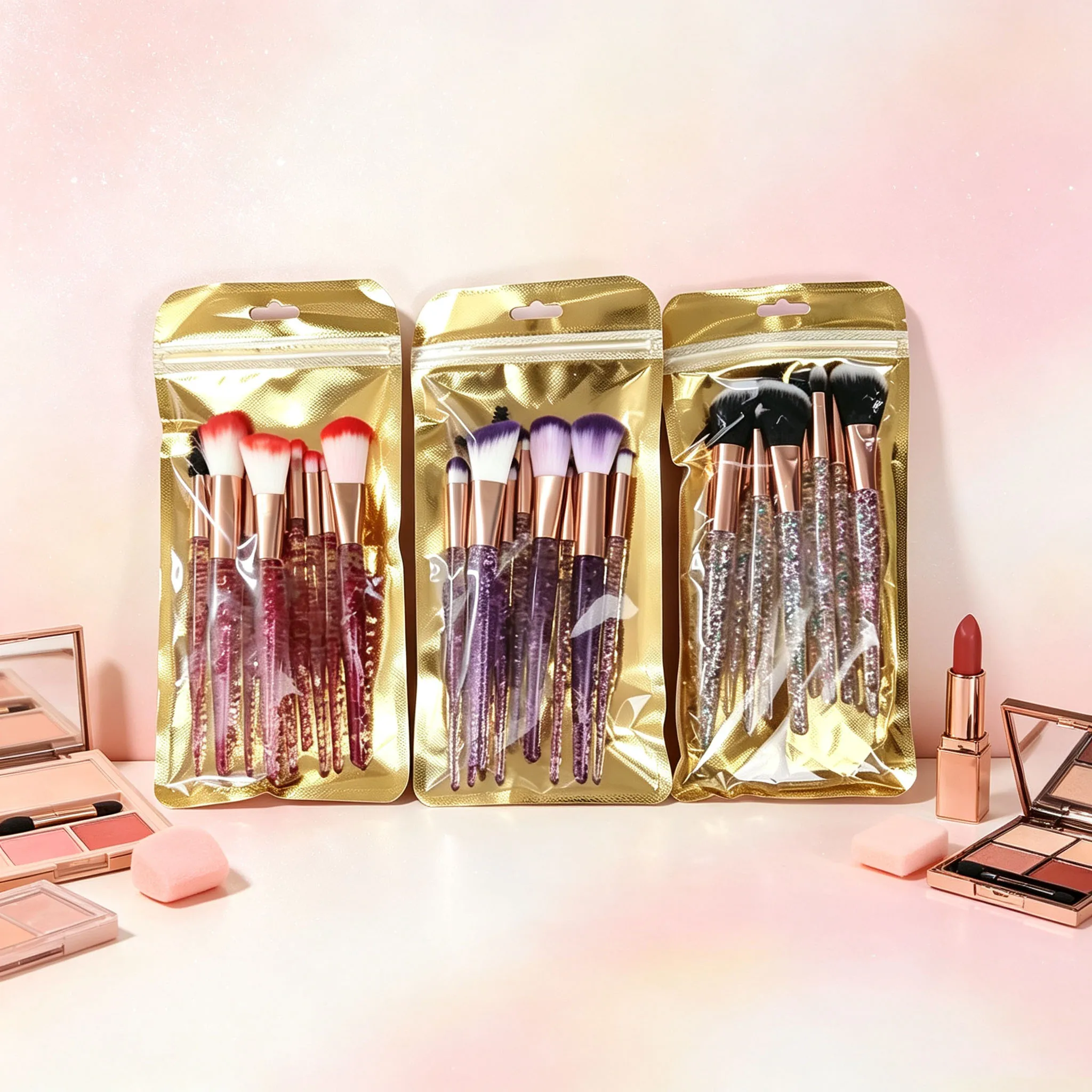 Professional Makeup Brushes Set 10Pcs Soft Fluffy Contour Sculpting Brush Powder Blush Blending Cosmetic Face Beauty Tools