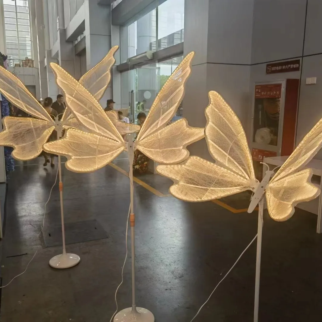 80-100-130Cm luminous butterfly three-piece set,  road guide light