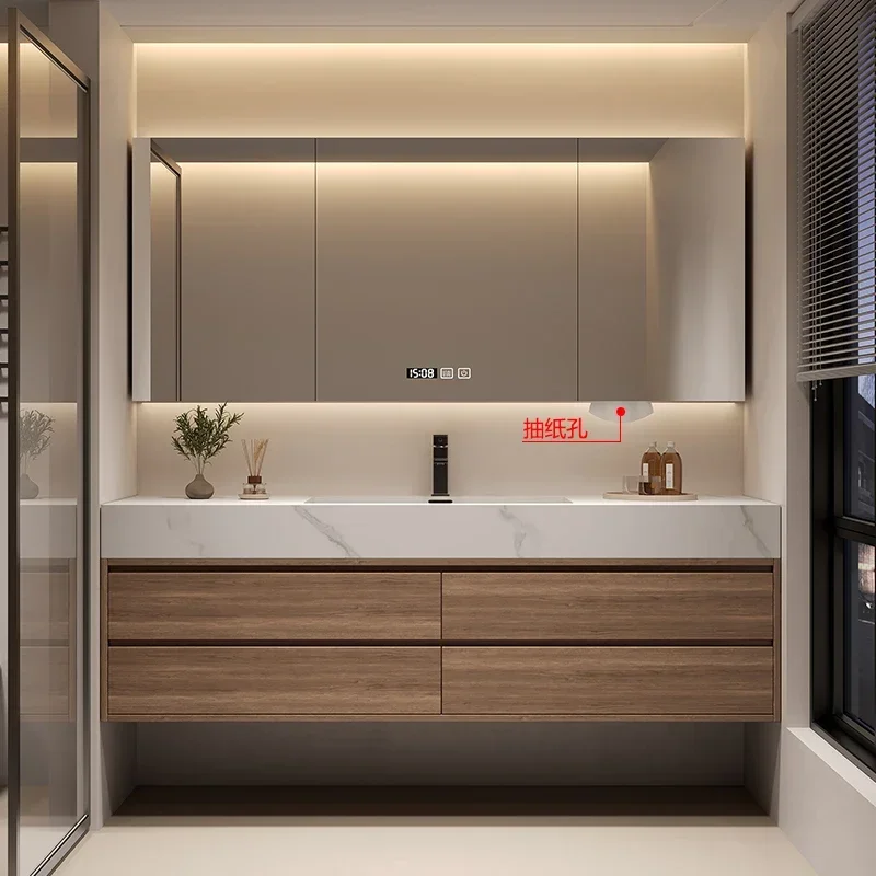 

Bedside Table With Sink Bath Cabinet For Bathroom Tendance Dresser Furniture Washing Machine Household Items Shower Caddy Stand