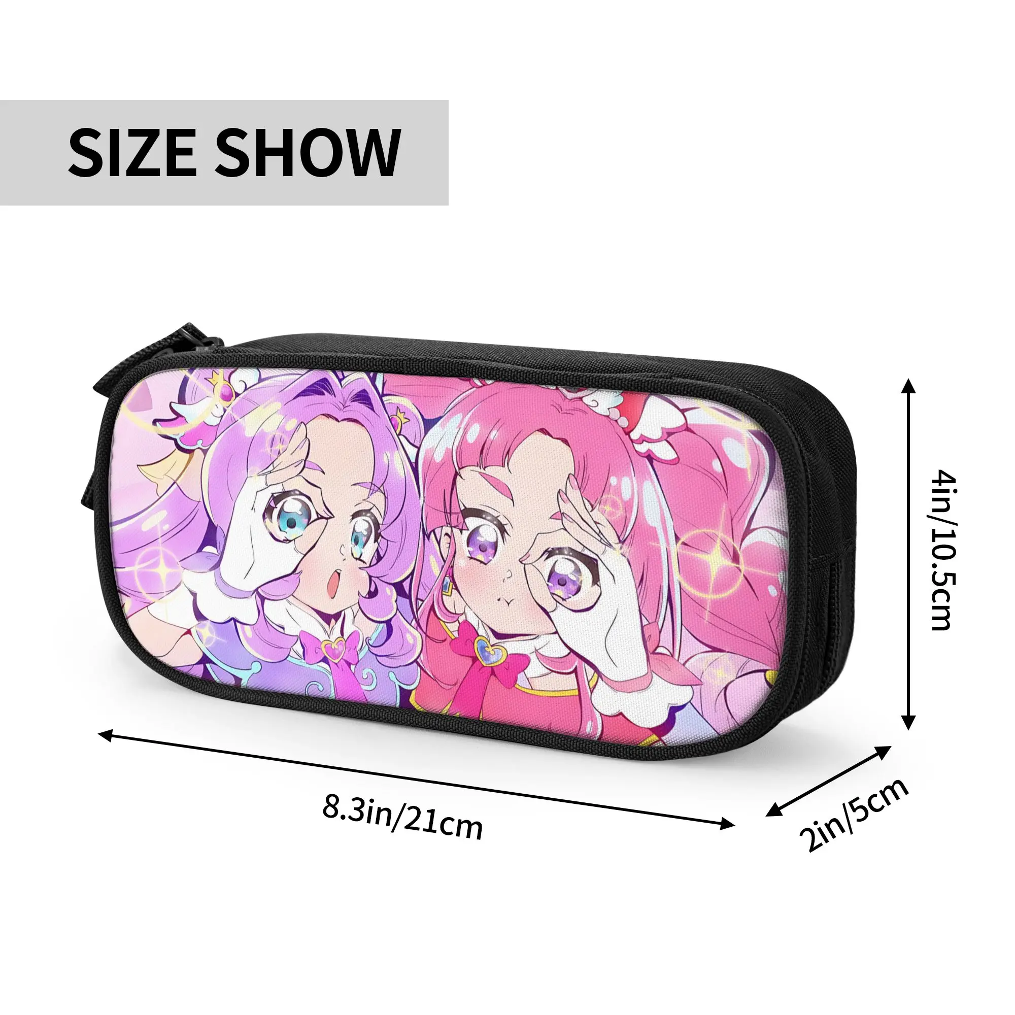 Custom Pretty Cure Large Capacity Bags for Child  School Pencil Bag for Boys Gilrs Kids