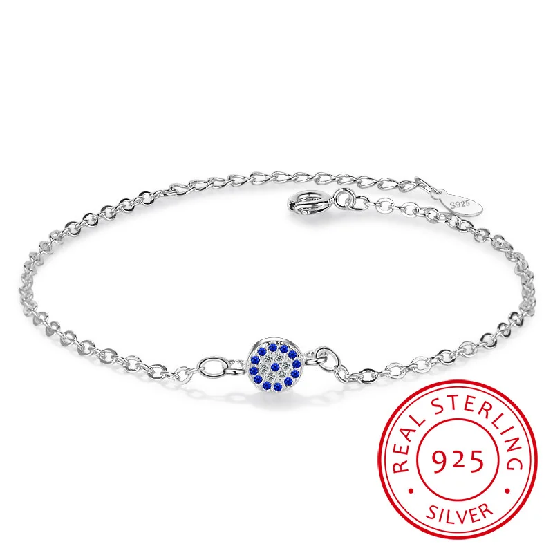 Pulsera de plata de ley 925 con mal de ojo, pulsera y brazalete con dijes de Nazar Boncuk para mujer, joyería femenina, regalos, envío gratis