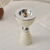 Creative Electroplated Metal Incense Burner, Middle East Arabic Gold Silver Aroma Burner for Agarwood