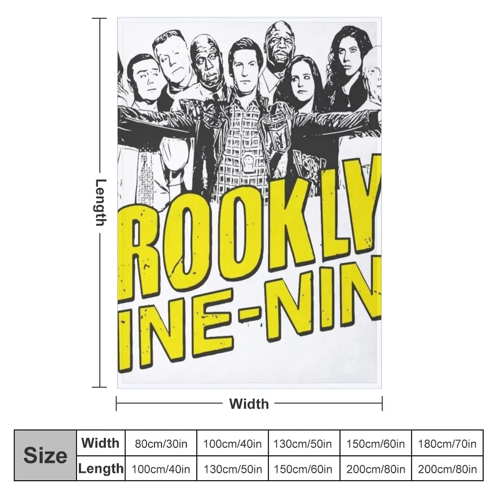 Brooklyn 99 crew logo Throw Blanket Blankets Sofas Of Decoration valentine gift ideas Decorative Sofas Blankets