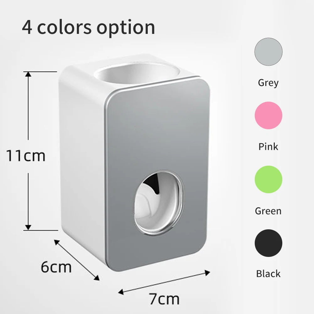 Toothpaste Dispenser Toothbrush Squeezer Holder Rack Wall-Mounted Automatic Household Bathroom Accessories