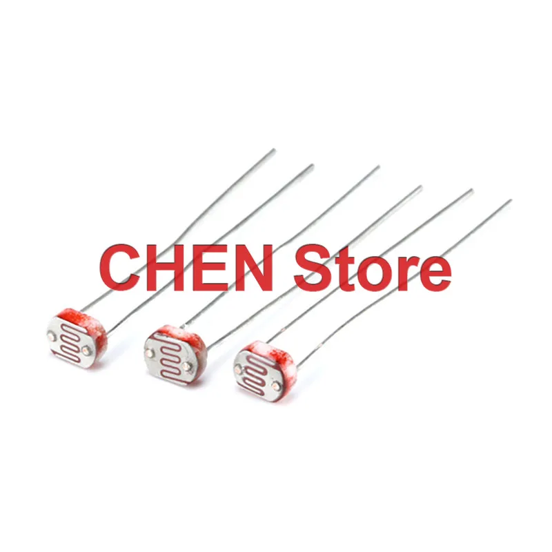 20PCS Light Dependent Photo Resistors Sensor 5506 5516 5528 5537 5539 5549 Photoelectric Sensor 5MM Open Light Detection Element