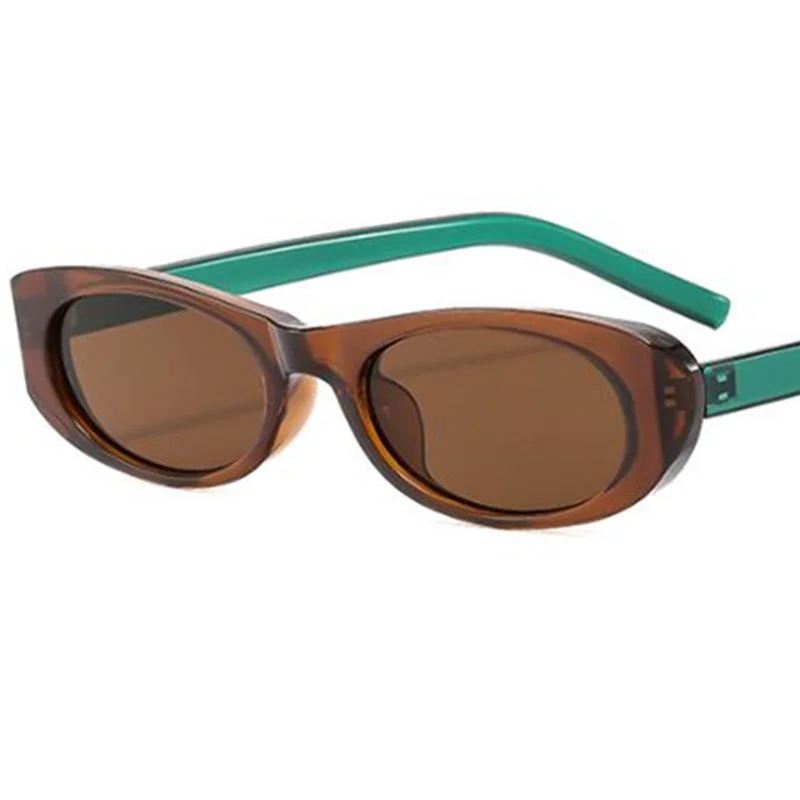 

Fashion Sun Glasses Unisex Anti-UV Spectacles Oval Eyeglasses Small Frame Ornamental Simplity Beach Sunglasses