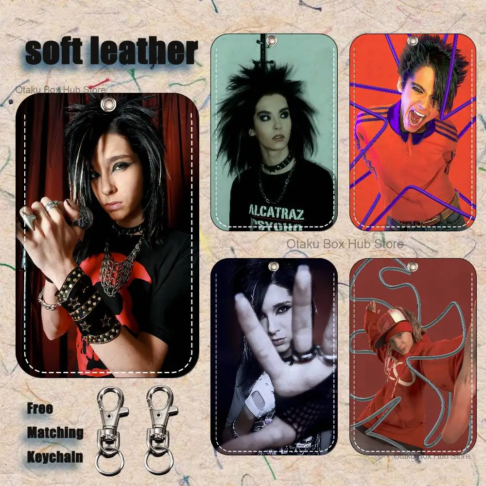 

Singer B-Bill K-Kaulitz Holder Keychain For Bank Business Work Card Holder Student Card Protective Case Bus Card