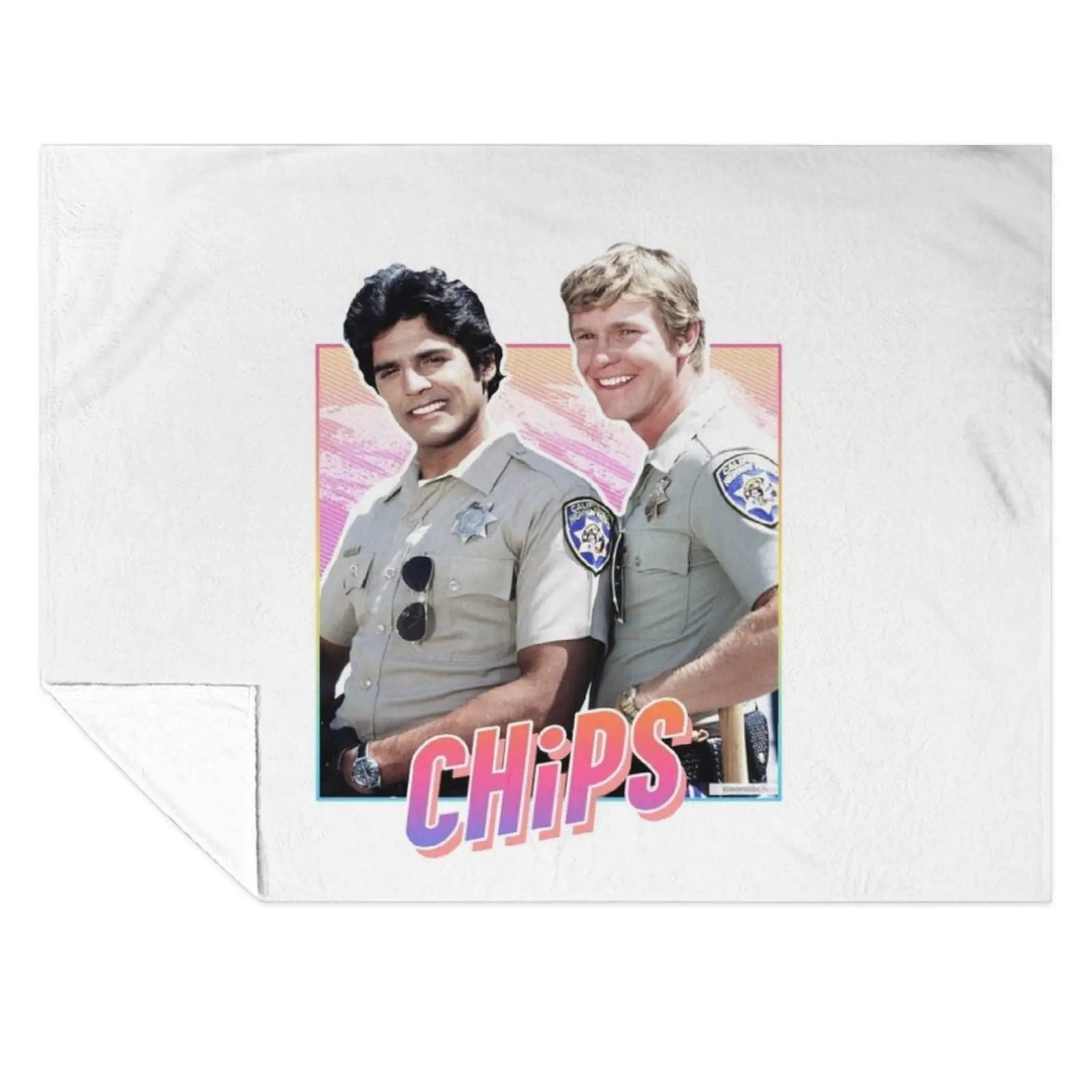 

CHiPs - 80s design Throw Blanket Plaid Furrys Camping Summer Blankets