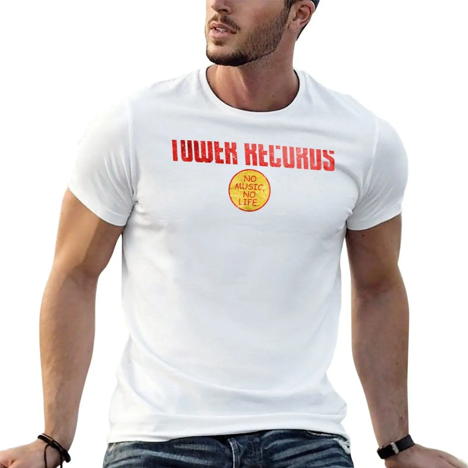 

Tower Records T-Shirt anime t shirts oversize t shirt man luxury T-Shirt