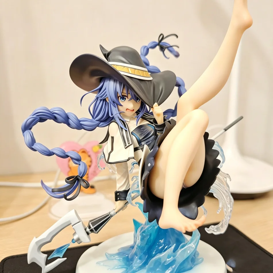 Mushoku Tensei Roxy Migurdia Anime-Figur, Wassermagier mit Eiseffekt-Basis, PVC-Sammlerstatue, Schreibtischdekoration, Geschenk