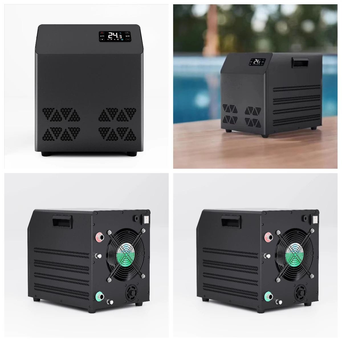 

Whole Machine Waterproof 1/3HP Cold Plunge Ice Bath Chiller with Pump & Motor Cooling