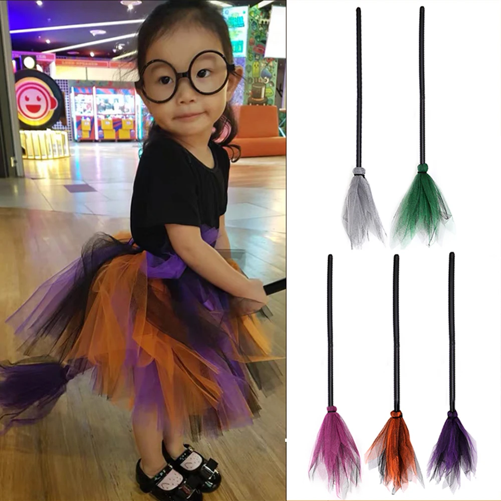 Halloween Broom Removable Props Ghost Festival Party Decoration Supplies Halloween Witch Broom