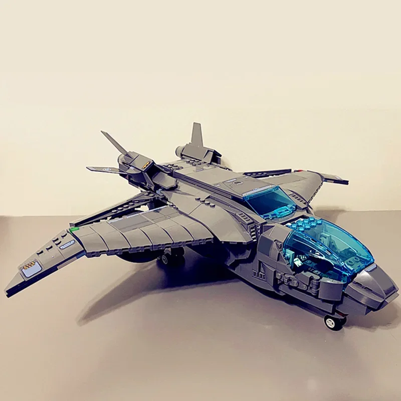 

Конструктор Quinjet Fighter: Военный космический корабль, истребитель, модель JET Thor, игрушка-фигурка для мальчиков, подарок