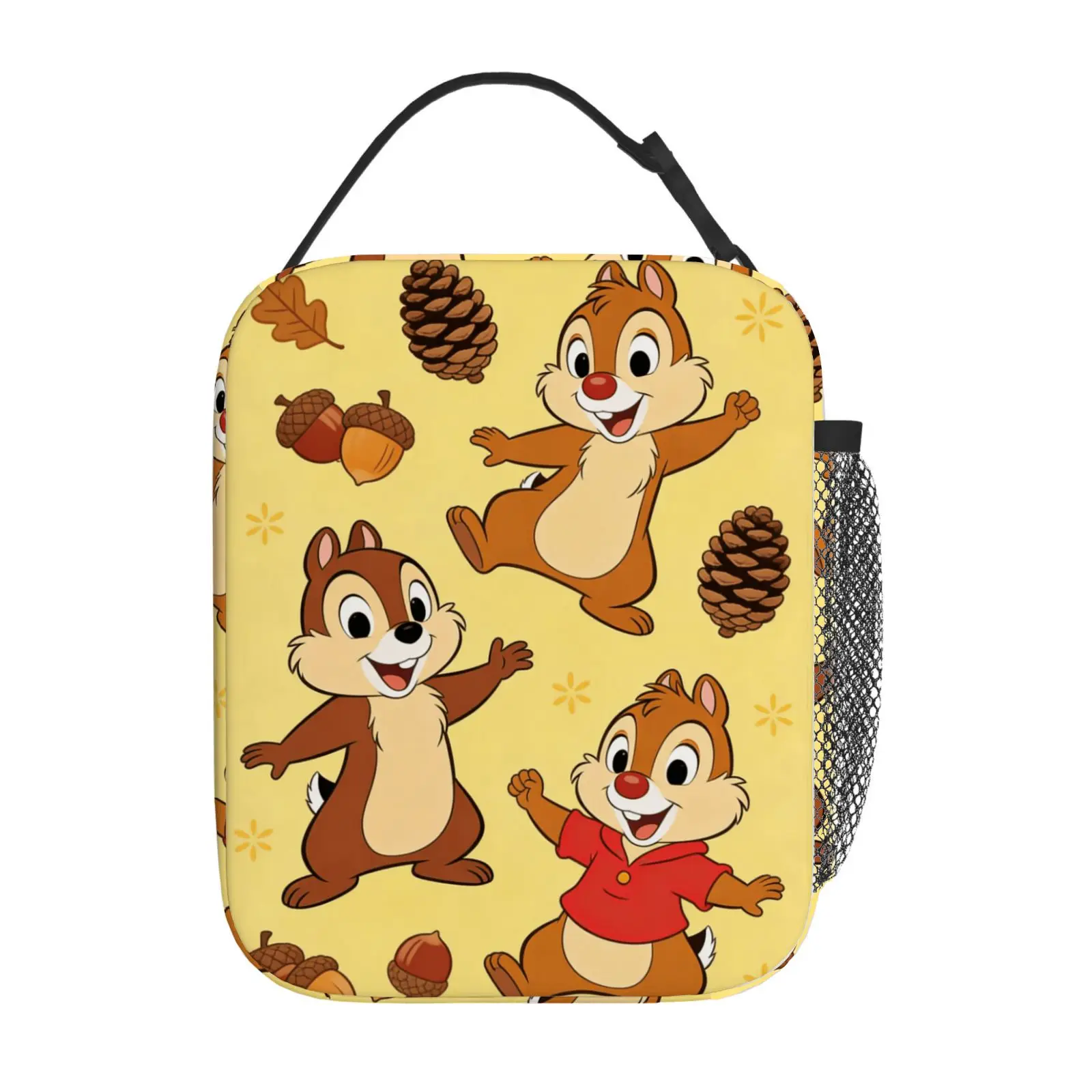 

1 шт. Милая сумка для обеда в стиле Чипа и Дейла, подходит для повседневного использования, сумка для обеда на работу, подарок.