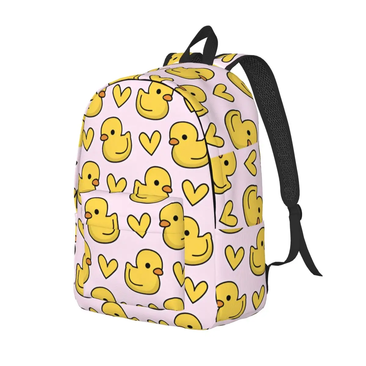 Cute Duck Cartoon Backpack Middle High College School Student Bookbag Teens Canvas Daypack Outdoor