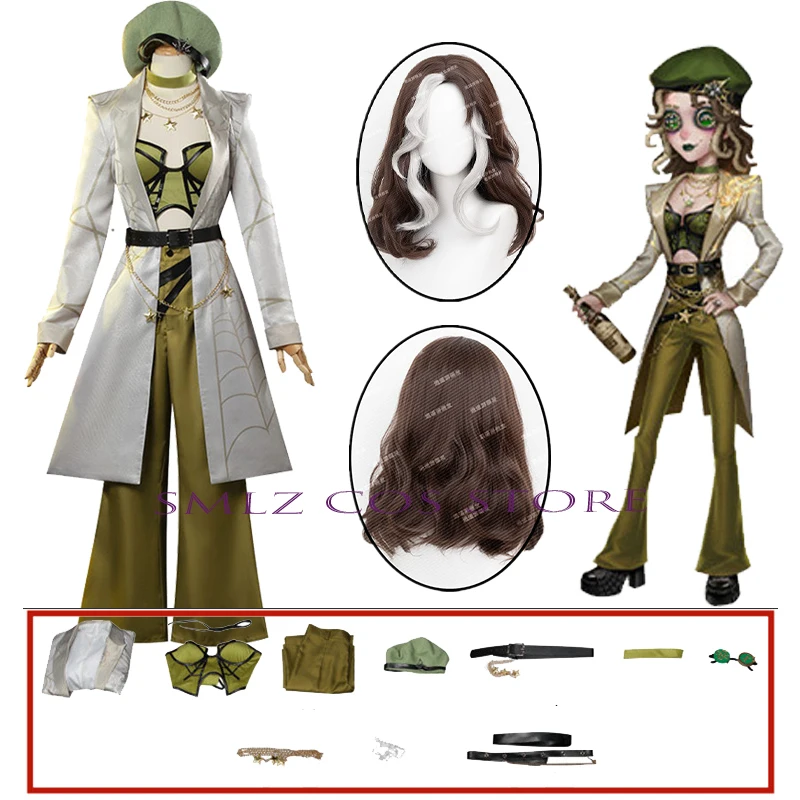 Game Identity V Barmaid Cospaly Demi Bourbon Cosplay Costume Trench Uniform Suit Halloween Party Anime Cosplay for Woman Girl