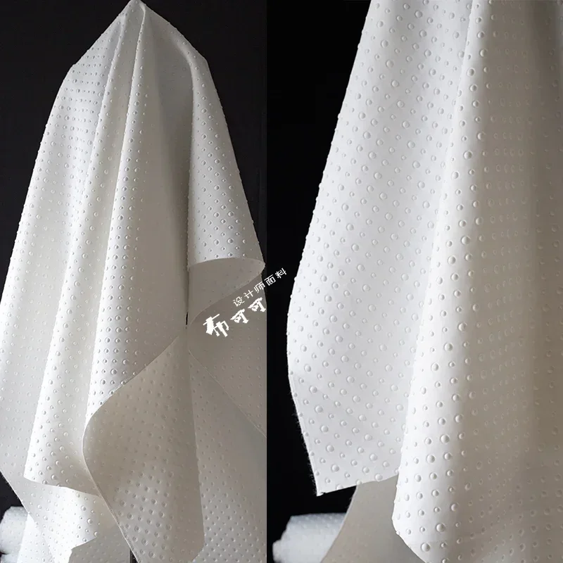 

Ткань из воздушного хлопка с волнообразным узором, тисненая, для модной одежды, материал для шитья своими руками, продается на метры