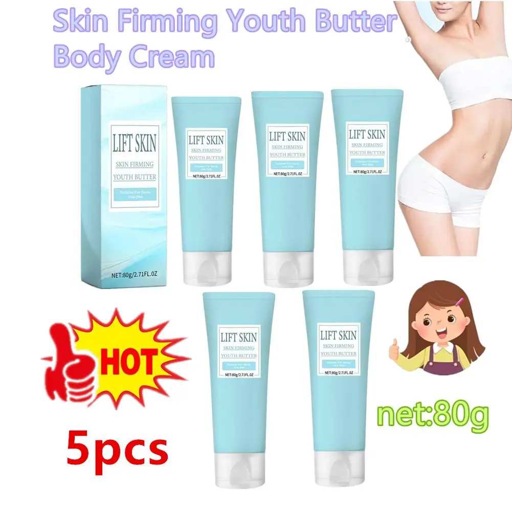 

5X 80g Firming Body Cream Lift And Firming Cream For Belly, Thighs And Butt - Moisturizing Lift And Soothing Body Lotion For Wo