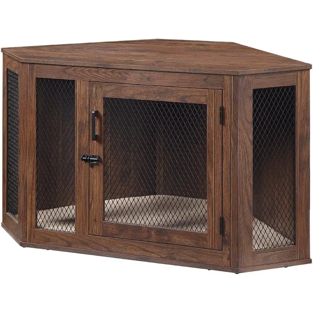 

Kennels, Indoor Aesthetic Puppy TV Stand, Modern Decorative Wood Pet House Dog Cage, Kennels