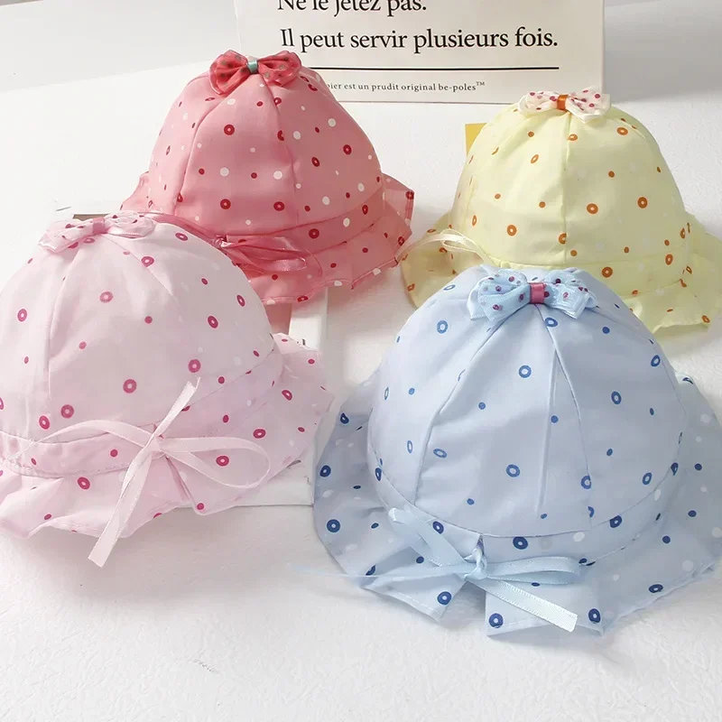 0-1 Year Print Baby Bowl Hat Summer Sun Protection Infant Fisherman Cap Thin Cotton Toddler Bucket Cap Boys Girls Outdoor Visors