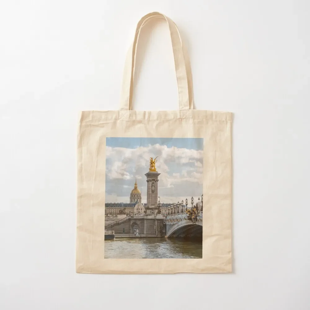 

Invalides and Pont Alexandre III - Paris, France Tote Bag shopper bag women Beach bag