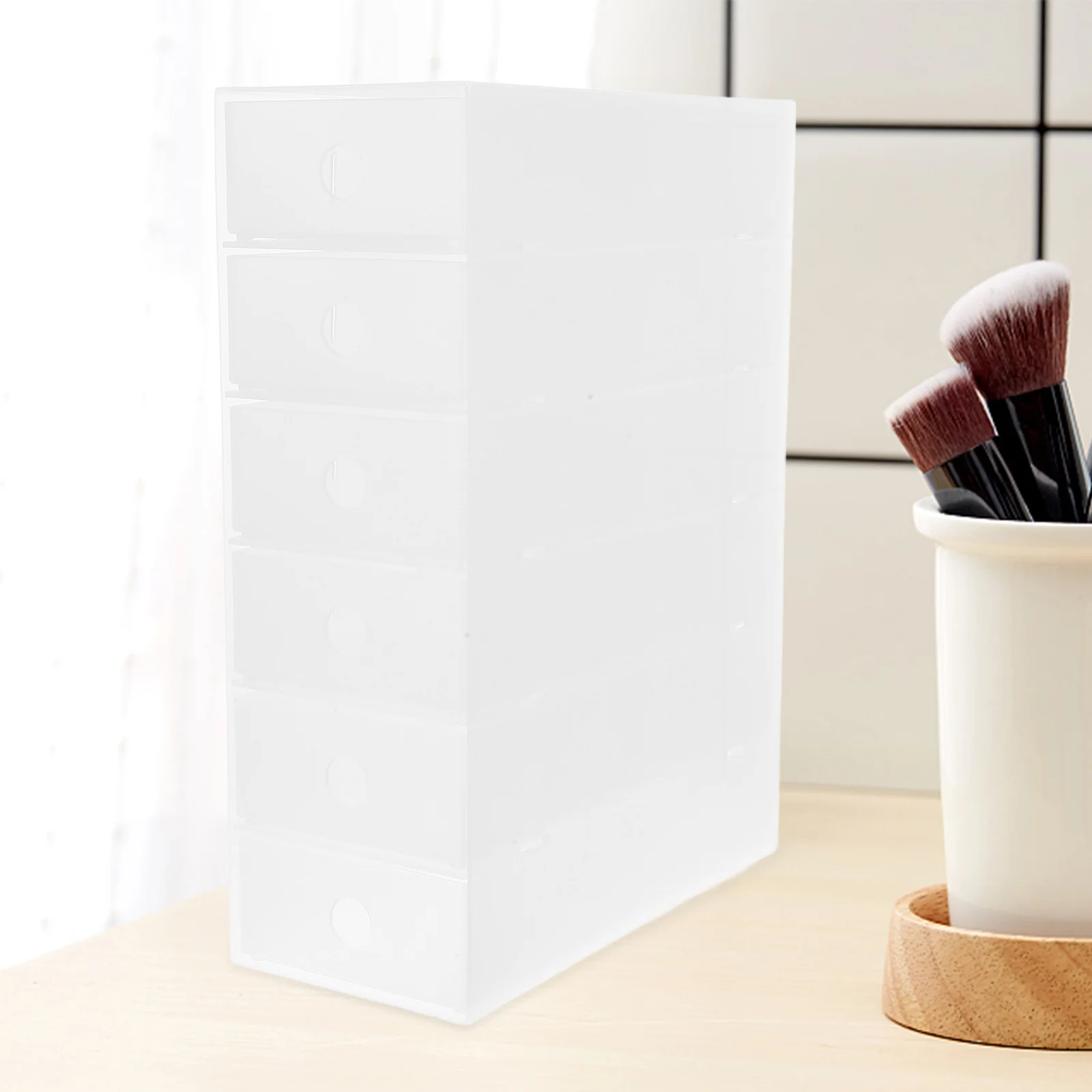 Drawer Storage Organizer Compact Desktop Box For Cosmetics Stationery Kitchen Small Plastic Drawer Unit Sturdy Build Easy