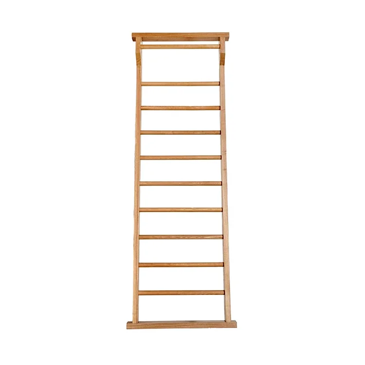 Kids Foldable Cheap Wooden Swedish Ladder Wall Bars Rib Climbing Frame for Toddlers Exercise Toy
