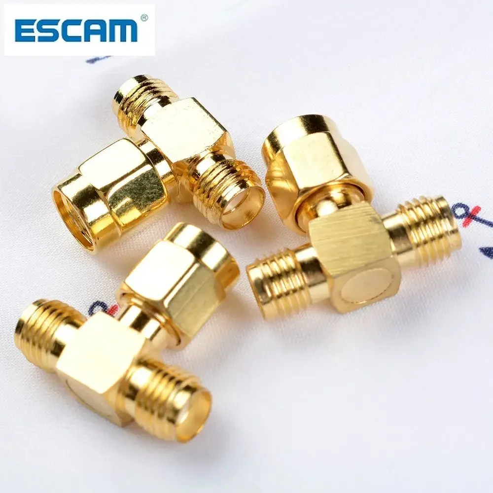 3 طرق الفاصل SMA ذكر إلى اثنين SMA أنثى الثلاثي T RF محول موصل