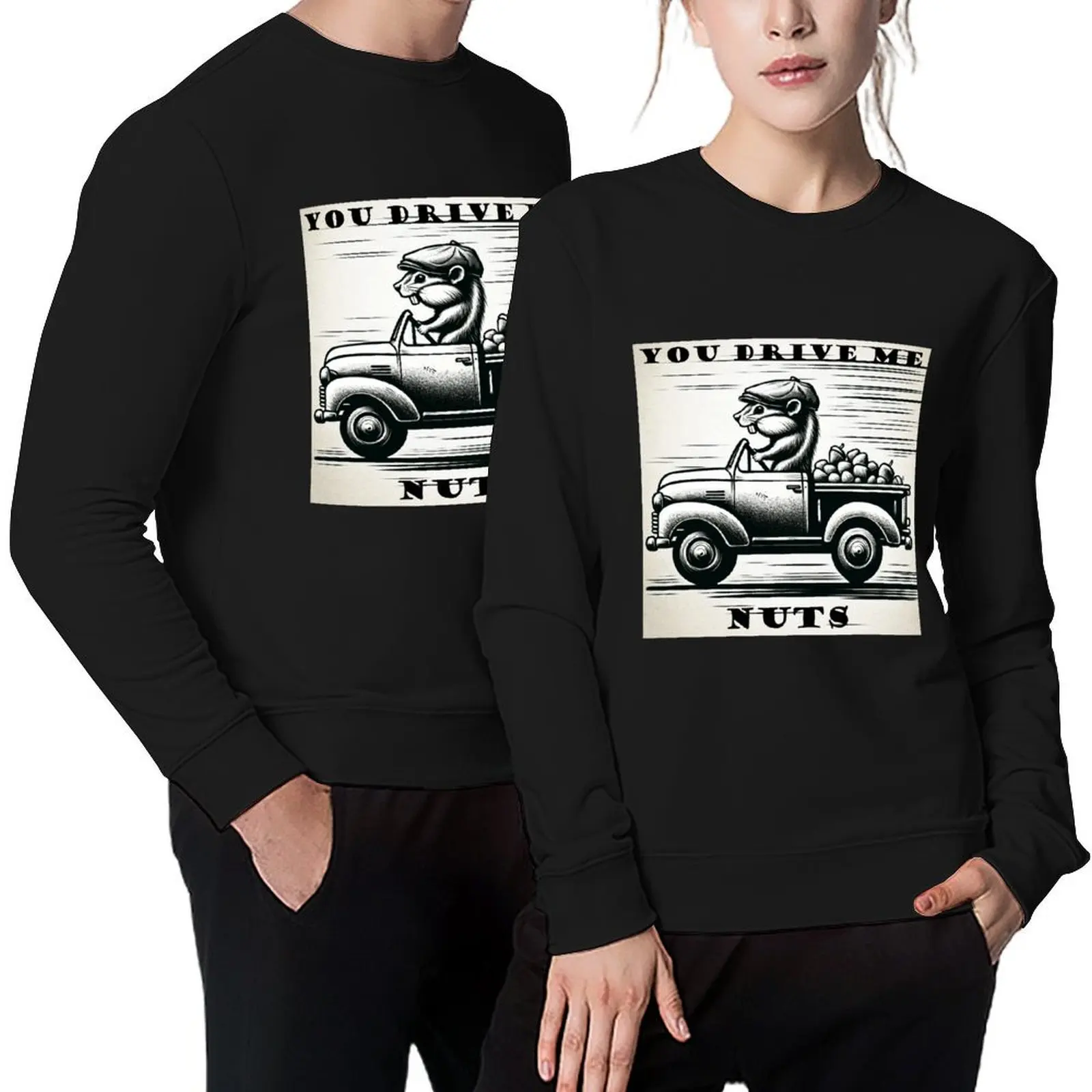 

You Drive Me Nuts Pullover japanese style korean clothes men's clothing mens clothing graphic sweatshirts