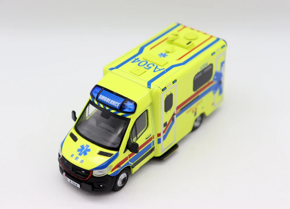 ERA CAR 1/64 Scale BZ Sprinter HK Ambulance Diecast Alloy Toy models for collection