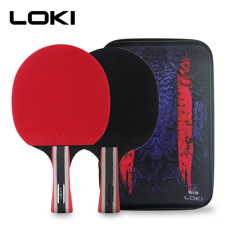 

Loki RXTON R-Series 5/4/3/2 Star Table Tennis Racket Carbon Balance Offensive Ping Pong Blade Professional Hollow Handle bag