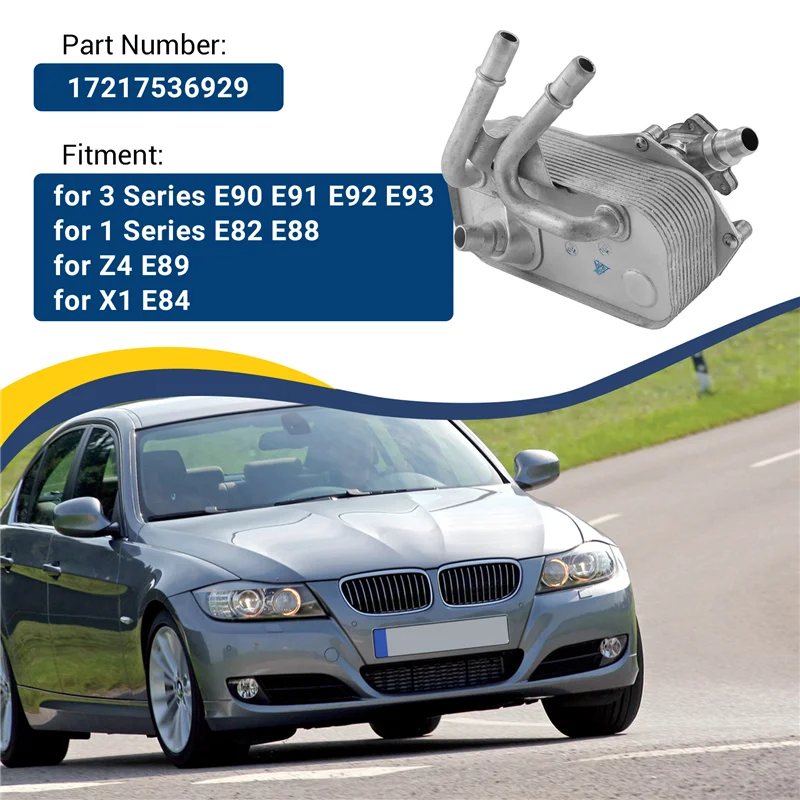 

Durable Oil Cooler For BMW 3 Series E90 E91 E92 E93 1 Series E82 E88 Z4 E89 X1 E84 17217536929