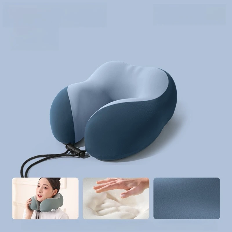 1 قطعة رغوة الذاكرة على شكل حرف U وسادة السفر في الهواء الطلق الترفيه الرقبة وسادة مريحة النوم المعونة وسادة عنق الرحم مع صندوق تخزين #6