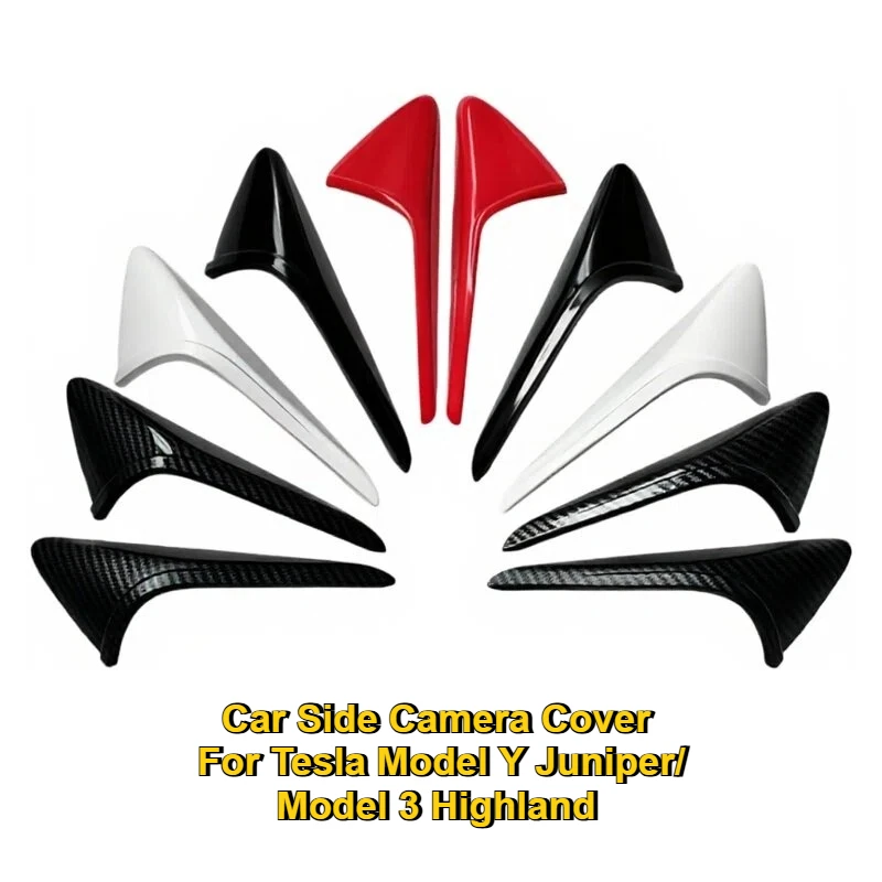 

Крышка боковой камеры автомобиля HW4.0 для Tesla Model Y Juniper/Model 3, защитная наклейка на крыло Highland, накладка на указатель поворота автомобиля
