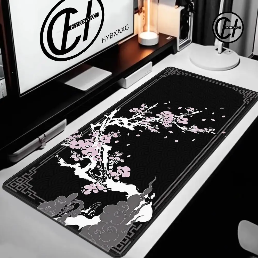 Mouse Pad Japanese Style Larger Mousepad Flower Xxl Gaming Keyboard Computer Desk Mat Accessories Game Mause Ped Office Carpet