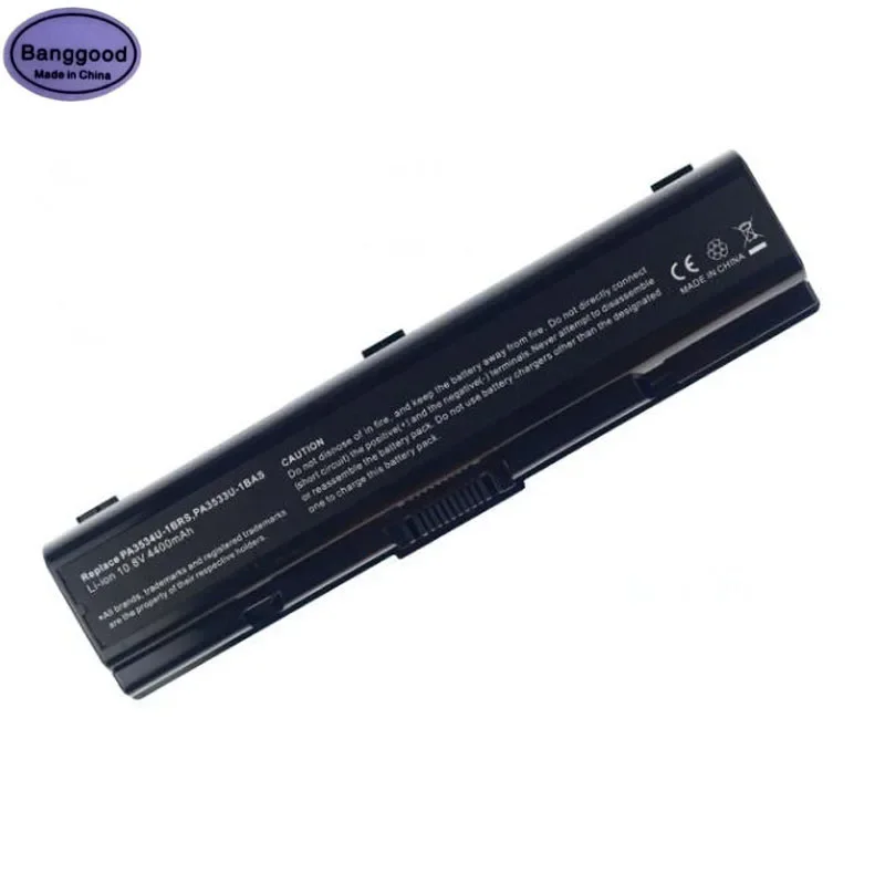 

Banggood 4400mAh PA3534U-1BRS PA3533U-1BAS Laptop Battery for Toshiba Satellite A200 A205 A210 L202 L500 L555 M200