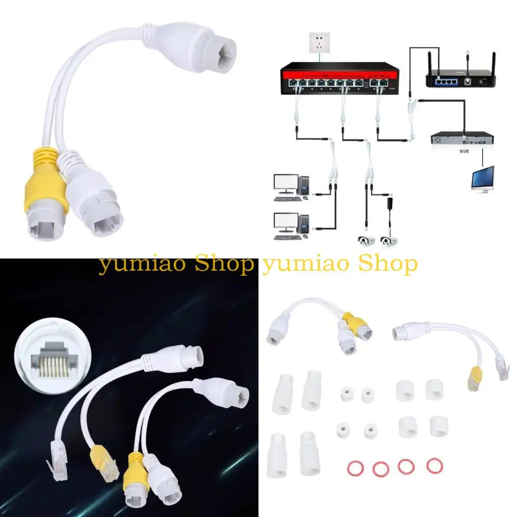 

587B POE Splitter POE Switches POE Cable Adapter Power Supply Cable Monitoring System