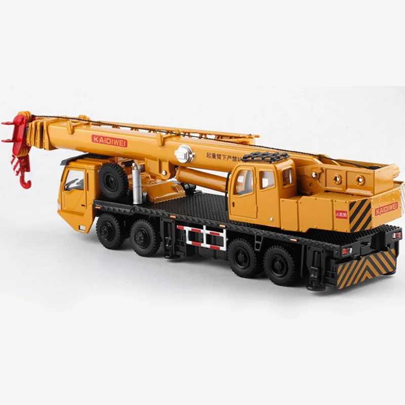 AA02 1:55 Lifter Alloy Diecast Model with 4 Front Wheel Steering Linkage 360 Degree Rotate Work Platform Crane Children Gifts